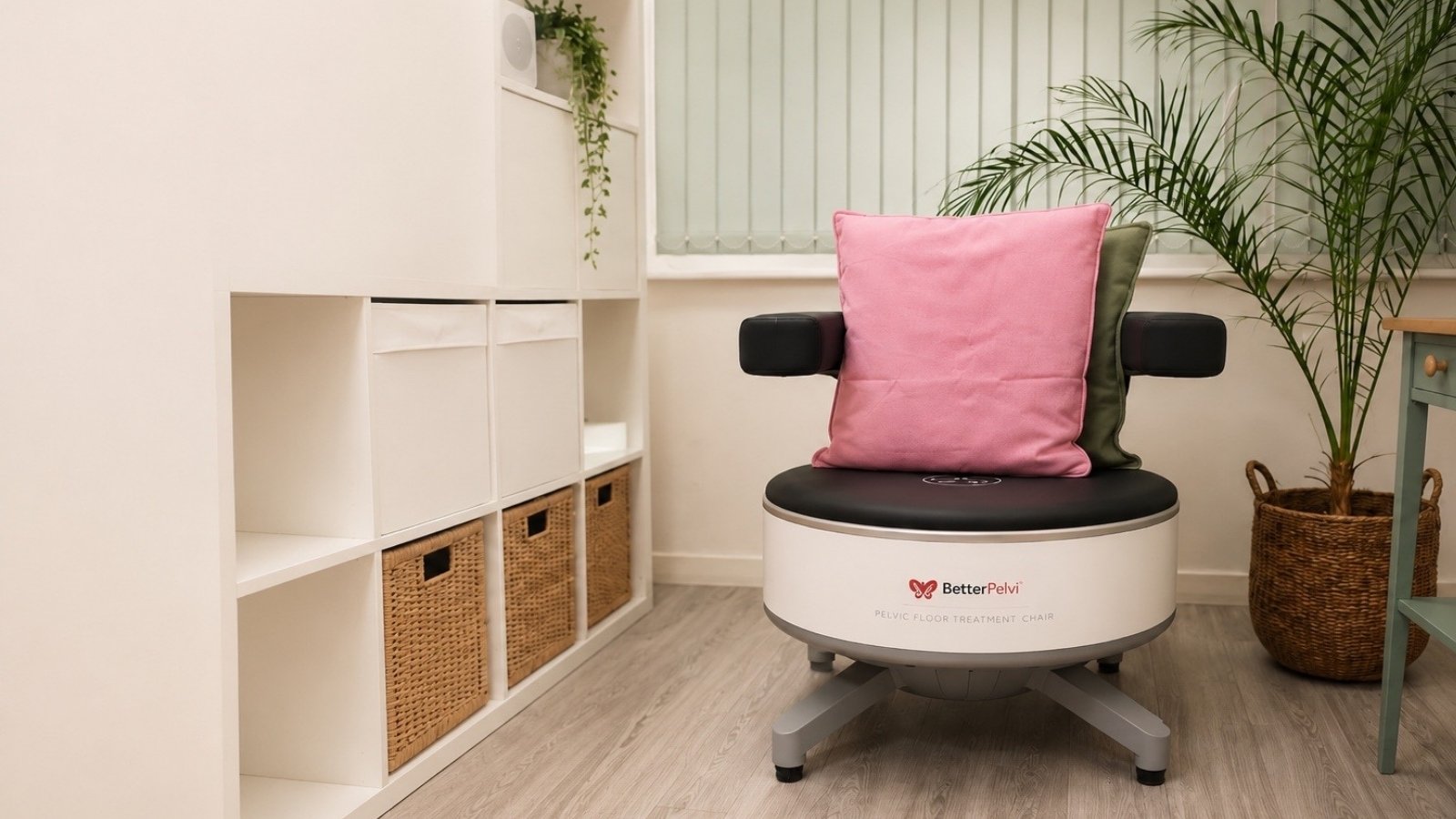 Private pelvic floor treatment chair at Quality Studio & Academy in Derby